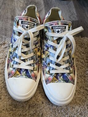 Converse Watercolor Floral Print